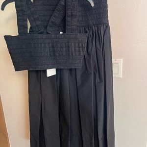 A.L.C. Cotton poplin maxi skirt and matching bandeau